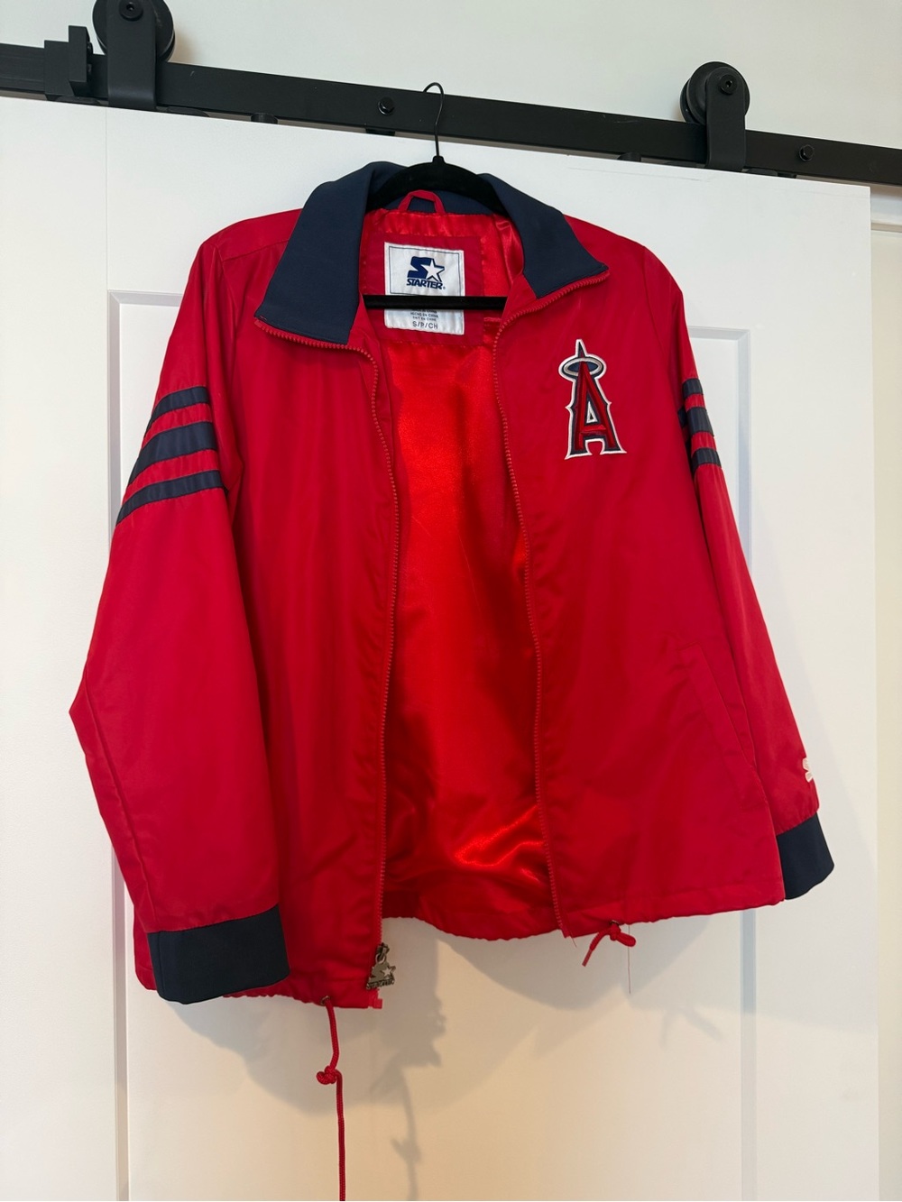 Starter Los Angeles Angels of Anaheim Red Windbreaker Jacket